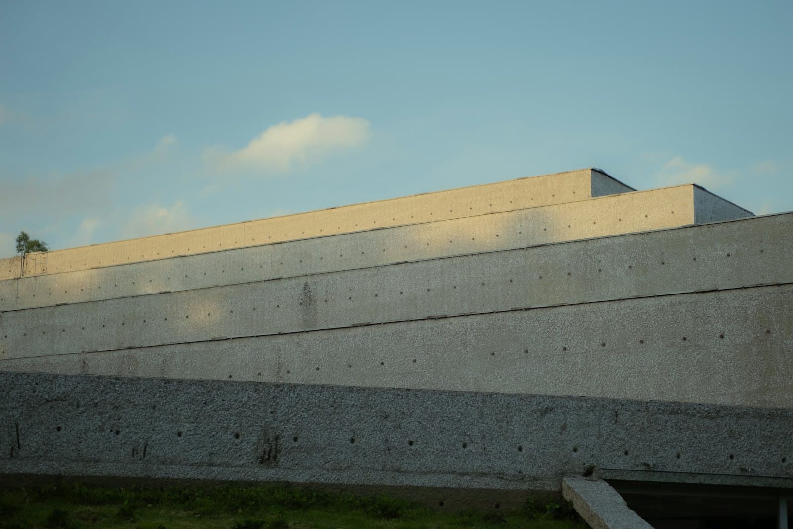 Concrete front steps leading to a house
